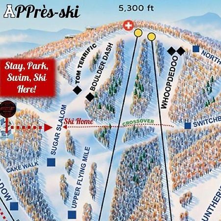 Appresski - 5 Bed Ski In Ski Out - 50 Steps To Ski Sugar Mountain Slopes Extérieur photo